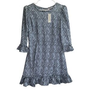 Francesca’s Chicwish Black and White Leopard Print Dress.
Size L